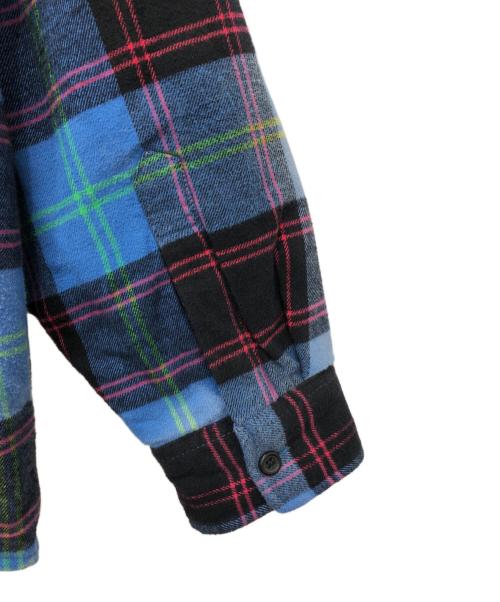SUPREME（シュプリーム）SUPREME (シュプリーム) Quilted Plaid Shirt ブルー サイズ:Mの古着・服飾アイテム