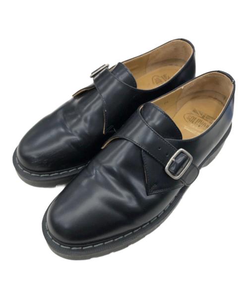 SOLOVAIR（ソロヴェアー）SOLOVAIR (ソロヴェアー) レザーシューズ MONK SHO ブラック サイズ:7 1/2の古着・服飾アイテム