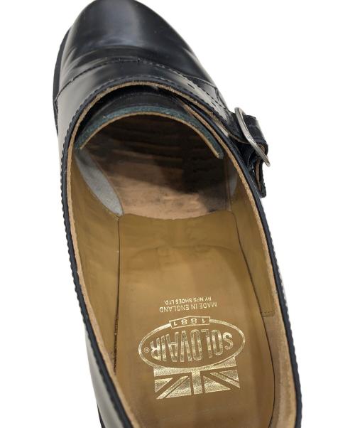 SOLOVAIR（ソロヴェアー）SOLOVAIR (ソロヴェアー) レザーシューズ MONK SHO ブラック サイズ:7 1/2の古着・服飾アイテム