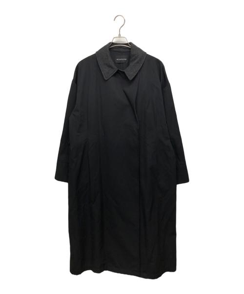 mizuiro-ind（ミズイロインド）mizuiro-ind (ミズイロインド) ワイドロングコート/wide long CT ブラック サイズ:Freeの古着・服飾アイテム