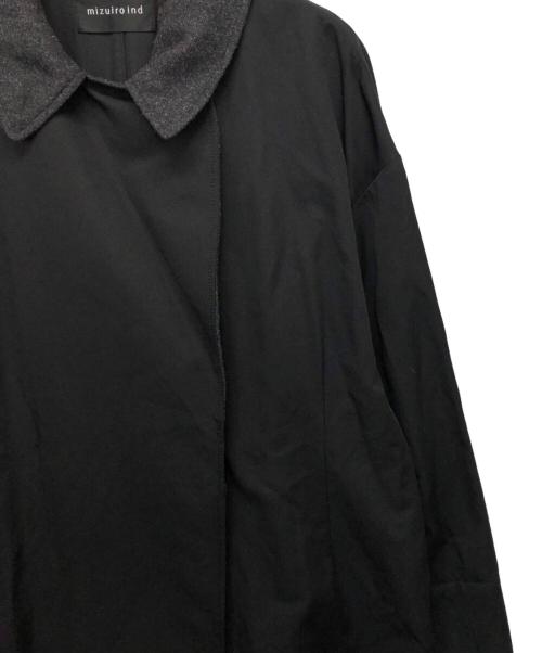 mizuiro-ind（ミズイロインド）mizuiro-ind (ミズイロインド) ワイドロングコート/wide long CT ブラック サイズ:Freeの古着・服飾アイテム