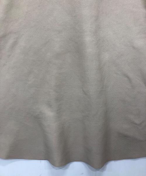 JILL BY JILLSTUART（ジル バイ ジルスチュアート）JILL BY JILLSTUART (ジル バイ ジルスチュアート) 長袖ソウバリフレアニットワンピース ベージュ×ブラック サイズ:Mの古着・服飾アイテム