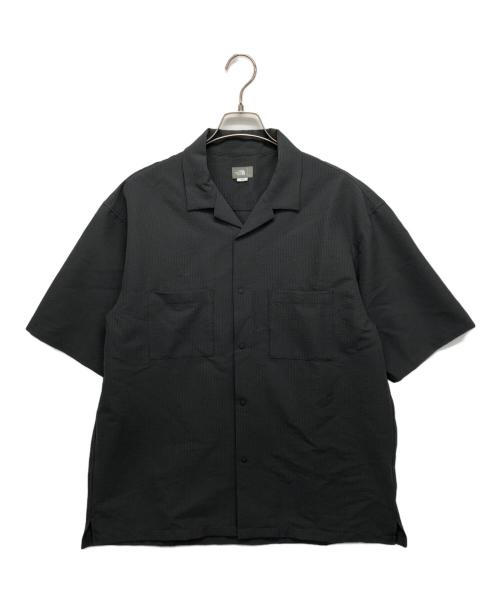 THE NORTH FACE（ザ ノース フェイス）THE NORTH FACE (ザ ノース フェイス) ショートスリーブシアサッカーベントメッシュシャツ グレー サイズ:Lの古着・服飾アイテム