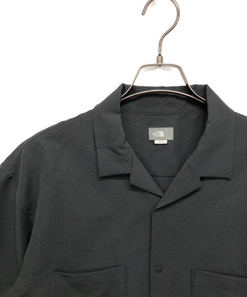 THE NORTH FACE（ザ ノース フェイス）THE NORTH FACE (ザ ノース フェイス) ショートスリーブシアサッカーベントメッシュシャツ グレー サイズ:Lの古着・服飾アイテム