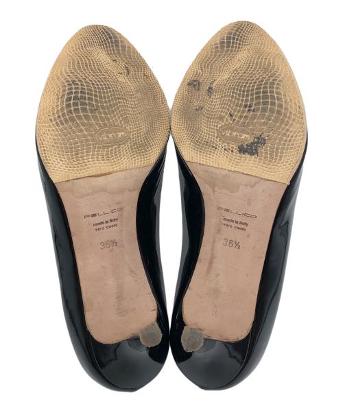 PELLICO（ペリーコ）PELLICO (ペリーコ) ANELLI/オープントゥピンヒールパンプス ブラック サイズ:36 1/2の古着・服飾アイテム