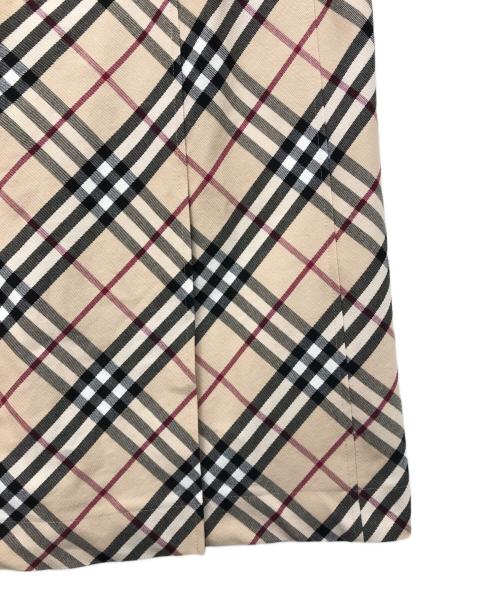 BURBERRY LONDON（バーバリーロンドン）BURBERRY LONDON (バーバリーロンドン) ノバチェック柄ノースリーブワンピース ベージュ サイズ:15の古着・服飾アイテム