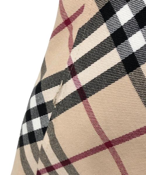 BURBERRY LONDON（バーバリーロンドン）BURBERRY LONDON (バーバリーロンドン) ノバチェック柄ノースリーブワンピース ベージュ サイズ:15の古着・服飾アイテム
