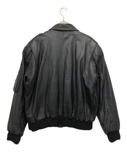 USED（ユーズド）USED (ユーズド) CWU-45/P型レザージャケット ブラック サイズ:Lの古着・服飾アイテム