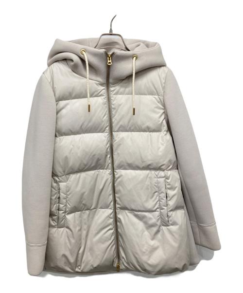 ara ara（アラアラ）ara ara (アラアラ) Aラインダウンパーカー ベージュ サイズ:2の古着・服飾アイテム