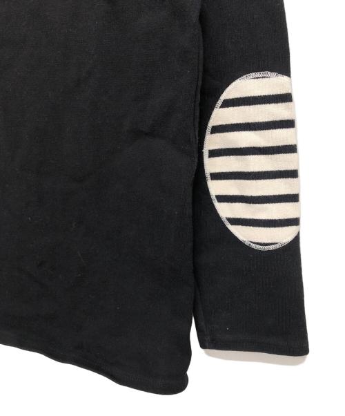 SAINT JAMES（セントジェームス）SAINT JAMES (セントジェームス) OUESSANT ELBOW PATCH/ウエッソンエルボーパッチ ブラック サイズ:T3の古着・服飾アイテム