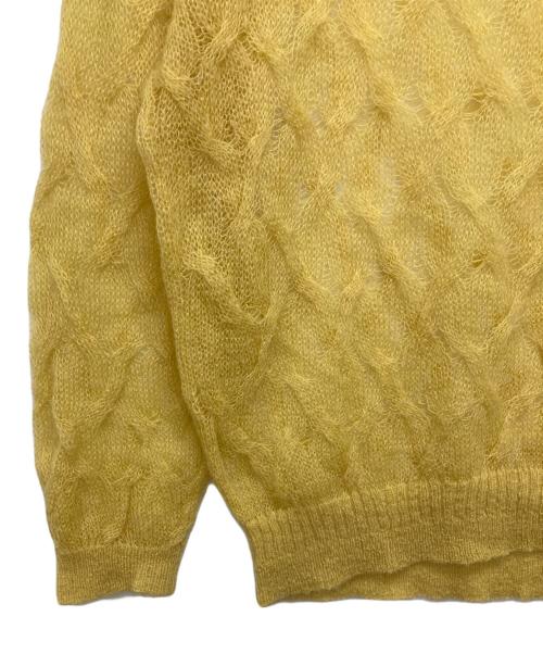 CEaRET（CEaRET）CEaRET (CEaRET) モヘア混ニット イエロー サイズ:2の古着・服飾アイテム