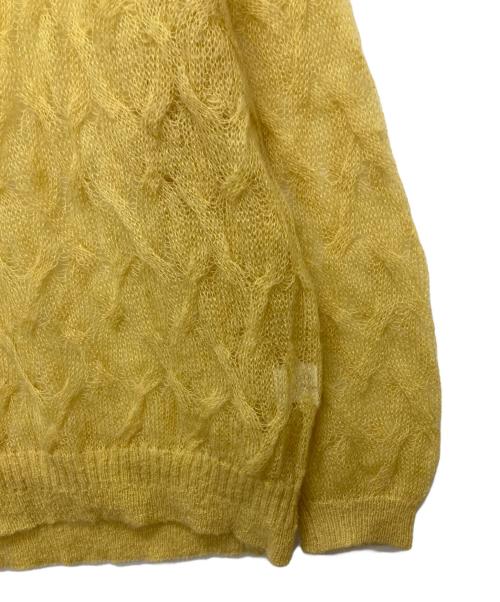 CEaRET（CEaRET）CEaRET (CEaRET) モヘア混ニット イエロー サイズ:2の古着・服飾アイテム