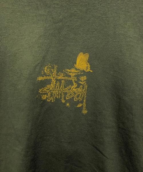 stussy（ステューシー）stussy (ステューシー) プリントTシャツ グリーン サイズ:XLの古着・服飾アイテム