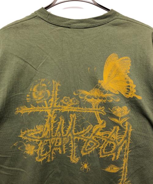 stussy（ステューシー）stussy (ステューシー) プリントTシャツ グリーン サイズ:XLの古着・服飾アイテム