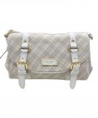 BLUE LABEL CRESTBRIDGEブルーレーベルクレストブリッジ）の古着「チェックショルダーバッグ」｜ベージュ