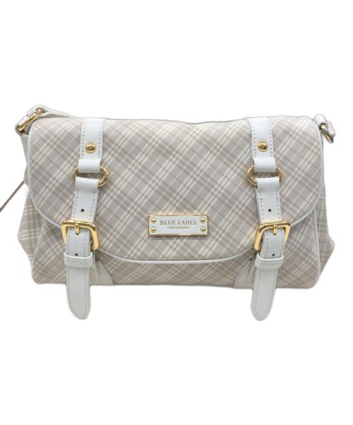 BLUE LABEL CRESTBRIDGE（ブルーレーベルクレストブリッジ）BLUE LABEL CRESTBRIDGE (ブルーレーベルクレストブリッジ) チェックショルダーバッグ ベージュ サイズ:表記無しの古着・服飾アイテム