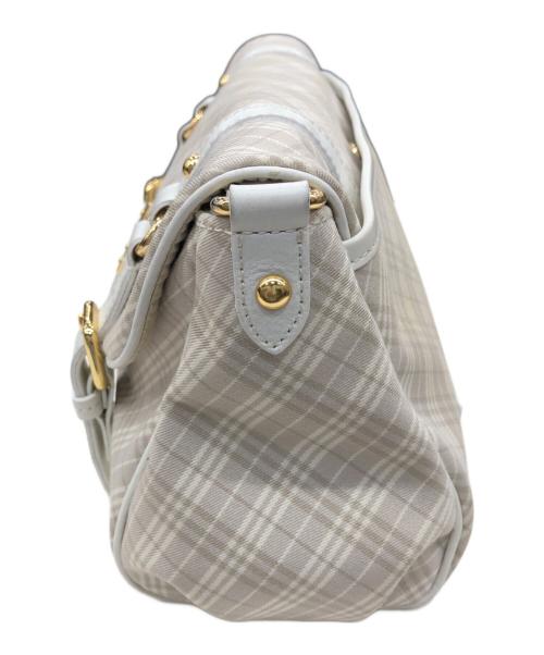 BLUE LABEL CRESTBRIDGE（ブルーレーベルクレストブリッジ）BLUE LABEL CRESTBRIDGE (ブルーレーベルクレストブリッジ) チェックショルダーバッグ ベージュ サイズ:表記無しの古着・服飾アイテム