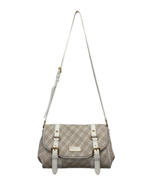 BLUE LABEL CRESTBRIDGE（ブルーレーベルクレストブリッジ）BLUE LABEL CRESTBRIDGE (ブルーレーベルクレストブリッジ) チェックショルダーバッグ ベージュ サイズ:表記無しの古着・服飾アイテム