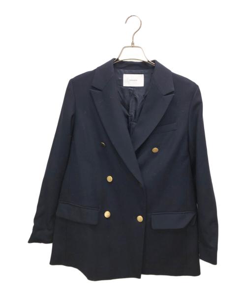 FRAMeWORK（フレームワーク）FRAMeWORK (フレームワーク) メタルボタンダブルブレストジャケット ネイビー サイズ:36の古着・服飾アイテム