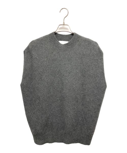 AP STUDIO（エーピーストゥディオ）AP STUDIO (エーピーストゥディオ) crew neck fur vest グレー サイズ:不明の古着・服飾アイテム