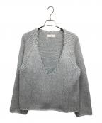 SLOBE IENAスローブ イエナ）の古着「ラメVネックニット」｜スカイブルー