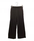 DEUXIEME CLASSEドゥーズィエム クラス）の古着「SILK SATIN イージーパンツ」｜ブラウン