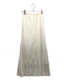 FRAMeWORK（フレームワーク）の古着「キュプラバイアスサテンロングスカート」｜アイボリー