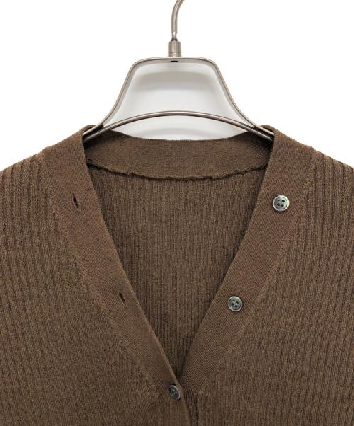 Spick and Span（スピック＆スパン）Spick and Span (スピックアンドスパン) リネンコットンリブニットベスト ブラウン サイズ:free 未使用品の古着・服飾アイテム