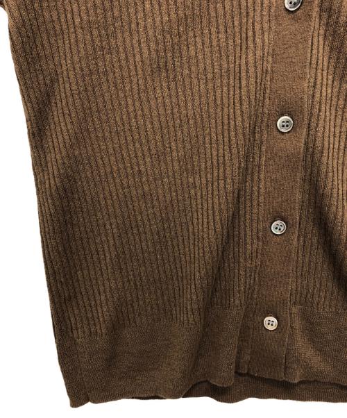 Spick and Span（スピック＆スパン）Spick and Span (スピックアンドスパン) リネンコットンリブニットベスト ブラウン サイズ:free 未使用品の古着・服飾アイテム