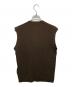 Spick and Span (スピックアンドスパン) リネンコットンリブニットベスト ブラウン サイズ:free 未使用品：7000円