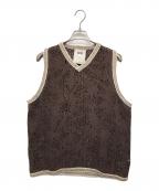 OASオーエーエス）の古着「Astrea Orion Crochet Vest」｜ブラウン