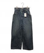 Plageプラージュ）の古着「R’IAM WIDE デニム/デニムパンツ」｜インディゴ