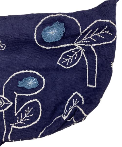 mina perhonen（ミナ ペルホネン）mina perhonen (ミナ ペルホネン) bowショルダーバッグ/リネンショルダーバッグ ネイビー サイズ:表記無しの古着・服飾アイテム