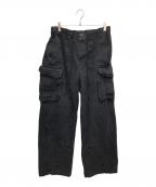 B.BALLSYボールジーブラザーズ）の古着「デニムカーゴパンツ」｜ブラック