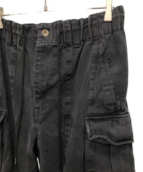 B.BALLSY（ボールジーブラザーズ）B.BALLSY (ボールジーブラザーズ) デニムカーゴパンツ ブラック サイズ:Fの古着・服飾アイテム