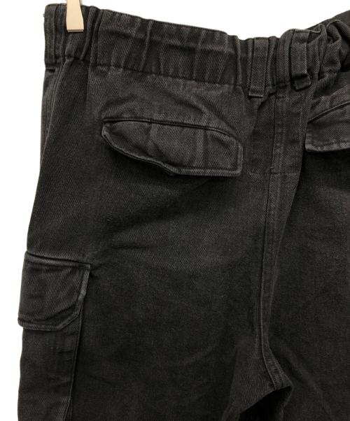 B.BALLSY（ボールジーブラザーズ）B.BALLSY (ボールジーブラザーズ) デニムカーゴパンツ ブラック サイズ:Fの古着・服飾アイテム