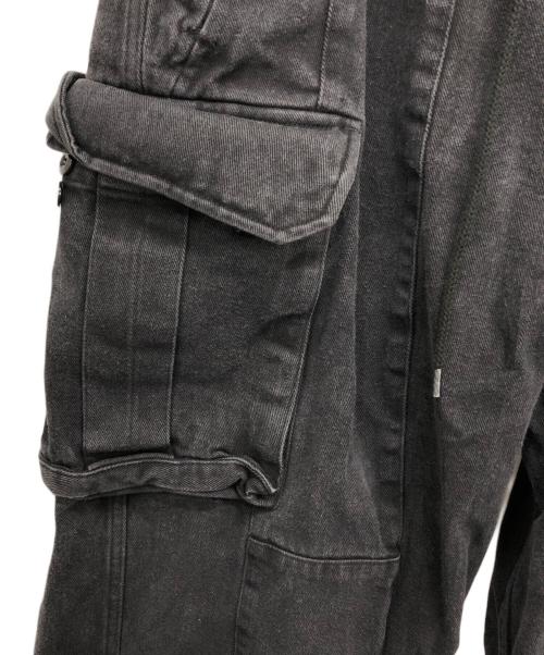 B.BALLSY（ボールジーブラザーズ）B.BALLSY (ボールジーブラザーズ) デニムカーゴパンツ ブラック サイズ:Fの古着・服飾アイテム