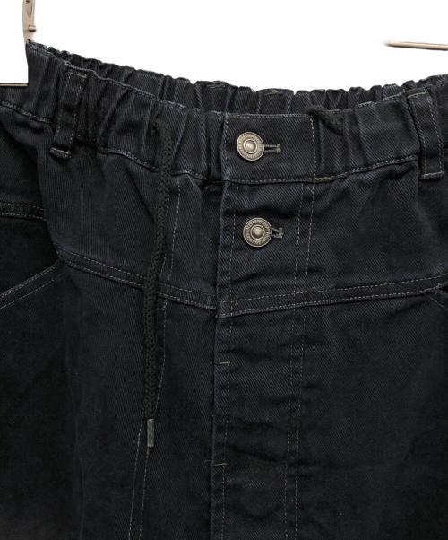 B.BALLSY（ボールジーブラザーズ）B.BALLSY (ボールジーブラザーズ) バギーデニムパンツ ブラック サイズ:Fの古着・服飾アイテム