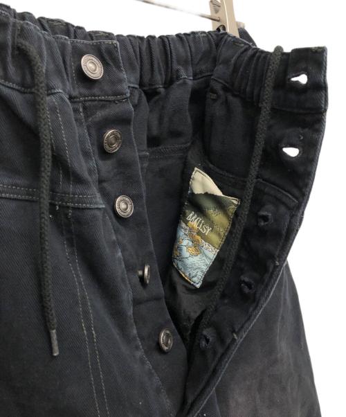 B.BALLSY（ボールジーブラザーズ）B.BALLSY (ボールジーブラザーズ) バギーデニムパンツ ブラック サイズ:Fの古着・服飾アイテム