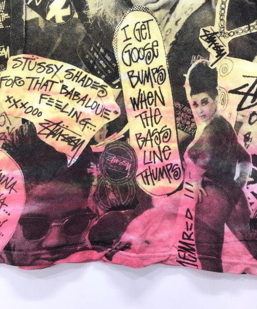 stussy（ステューシー）stussy (ステューシー) Collage Tie Dye Tシャツ/タイダイ染めTシャツ ブルー サイズ:Lの古着・服飾アイテム