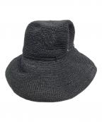 HELEN KAMINSKIヘレンカミンスキー）の古着「Iris9 ラフィアハット/ハット」｜ブラック