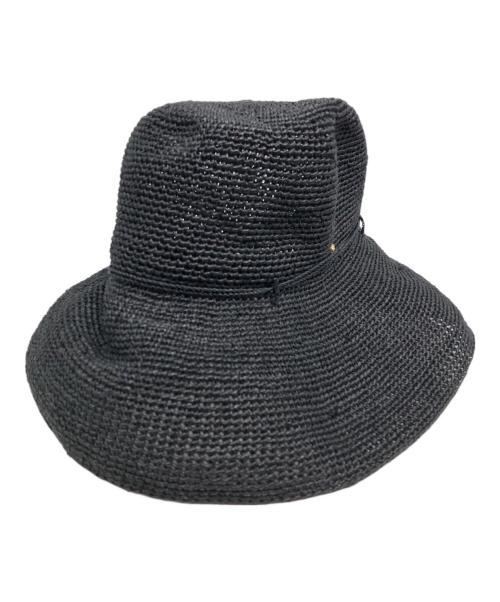 HELEN KAMINSKI（ヘレンカミンスキー）HELEN KAMINSKI (ヘレンカミンスキー) Iris9 ラフィアハット/ハット ブラックの古着・服飾アイテム
