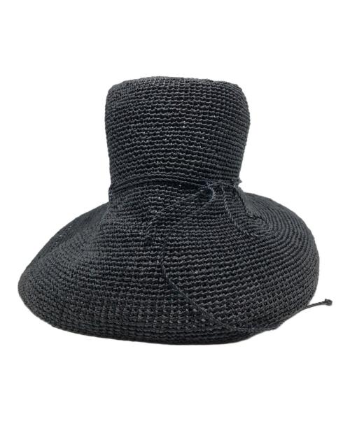 HELEN KAMINSKI（ヘレンカミンスキー）HELEN KAMINSKI (ヘレンカミンスキー) Iris9 ラフィアハット/ハット ブラックの古着・服飾アイテム
