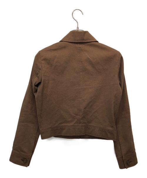 CELINE（セリーヌ）CELINE (セリーヌ) クロップドジャケット ブラウン サイズ:３８の古着・服飾アイテム