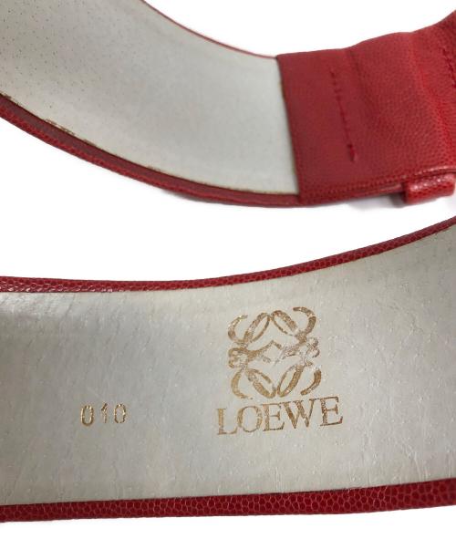LOEWE（ロエベ）LOEWE (ロエベ) ベルト レッドの古着・服飾アイテム