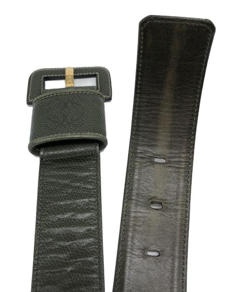 LOEWE（ロエベ）LOEWE (ロエベ) ベルト グリーン サイズ:70の古着・服飾アイテム