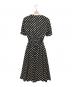 INGEBORG (インゲボルグ) 金釦ドットAラインワンピース ブラック サイズ:表記無し：6000円