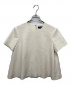 theoryセオリー）の古着「Admiral Crepe SS Aline Top」｜アイボリー