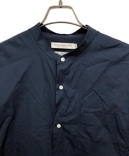 URBAN RESEARCH（アーバンリサーチ）URBAN RESEARCH (アーバンリサーチ) THOMAS MASON (トーマスメイソン) バンドカラーシャツ ネイビー サイズ:Lの古着・服飾アイテム