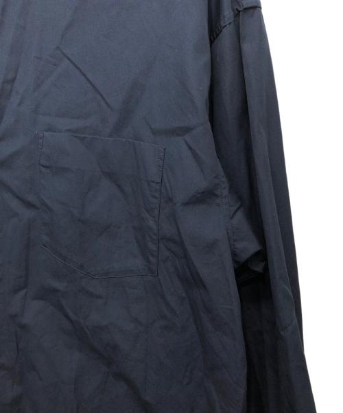 URBAN RESEARCH（アーバンリサーチ）URBAN RESEARCH (アーバンリサーチ) THOMAS MASON (トーマスメイソン) バンドカラーシャツ ネイビー サイズ:Lの古着・服飾アイテム